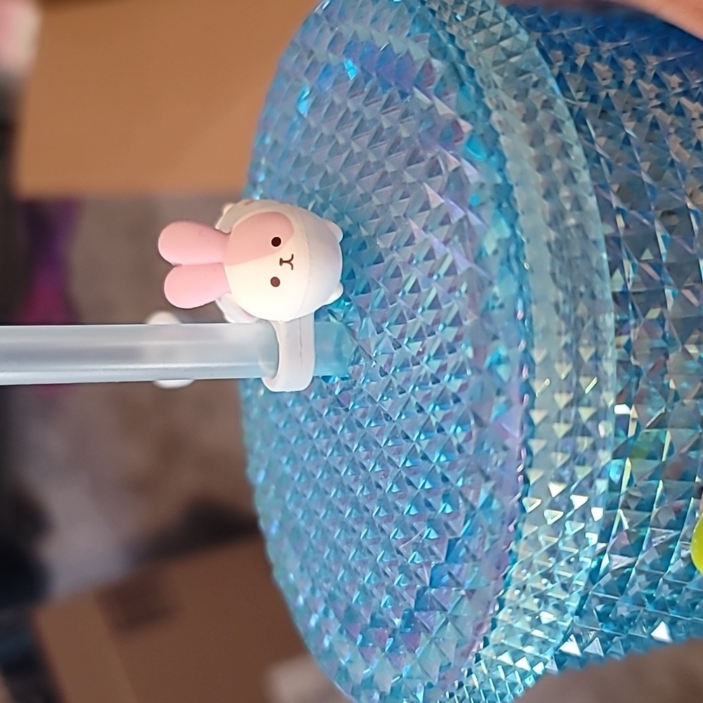 NWT Starbucks China Blue Bunny Studded Tumbler